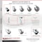 Service Caster 3.25 Inch Glass Filled Nylon Caster Set with 2 Brakes/Swivel Lock 2 Rigid SCC SCC-30CS3420-GFNB-SLB-BSL-2-R-2 - alternate 4